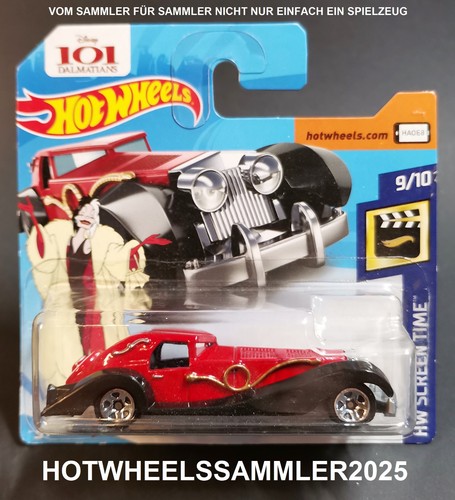Hot wheels cruella vil hw - hot, "cruella