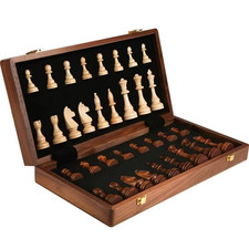 Schachspiel holz 39x39cm - schachspiel,