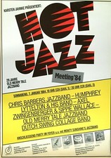 HOT JAZZ 1984 HAMBURG - orig. Concert Poster  - Konzert Plakat - DIN A1