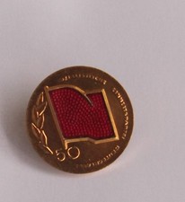 Abzeichen, SED ,50 Jahre, Sozialistische Einheitspartei Deutschlands ,rote Fahne