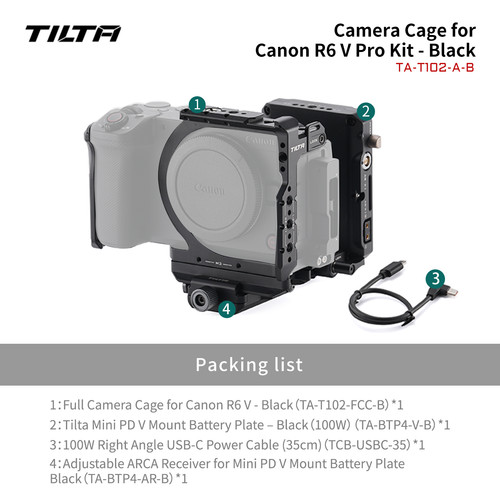 Tilta full camera cage - cage, power