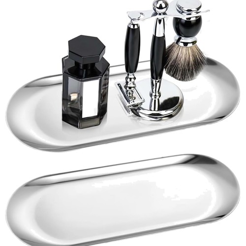Dekotablett silber edelstahl - dekotablett,