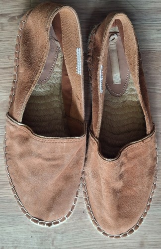 Espadrilles leder hellbraun - leder,