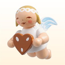Wendt & Kühn Margeritenengel Schwebeengel klein mit Lebkuchenherz 6307/150 