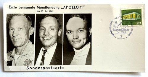 Sonderpostkarte mondlandung - sonderpostkarte,