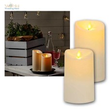 LED Kerzen Kunststoff Twinkle für Außen creme 6/18h Timer Außenkerze elektrisch