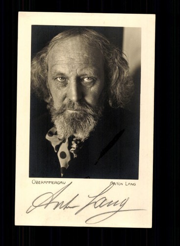 Anton lang autogrammkarte - anton,