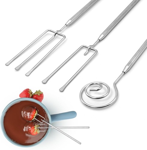 Pralinengabel set edelstahl - set,