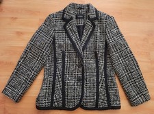 Neuwertig Yorn Stylisher Damen Blazer Wolle Gr 40 Baumwollemischung