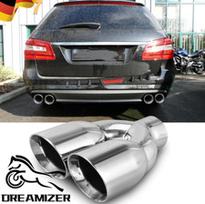 2.5" Auspuffblende Edelstahl Doppel Für  W164 W166 W204 A209 C209 W211 W212 W221