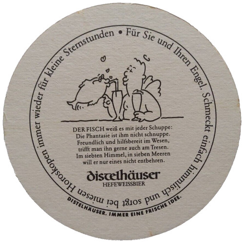 Alter bierdeckel distelhäuser - alter,