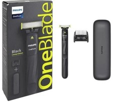 Philips OneBlade Rasierer Bartschneider Trimmer Black Limited Edition Reiseetui