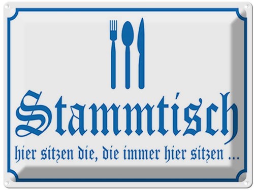 Blechschild 30x40 - , cm
