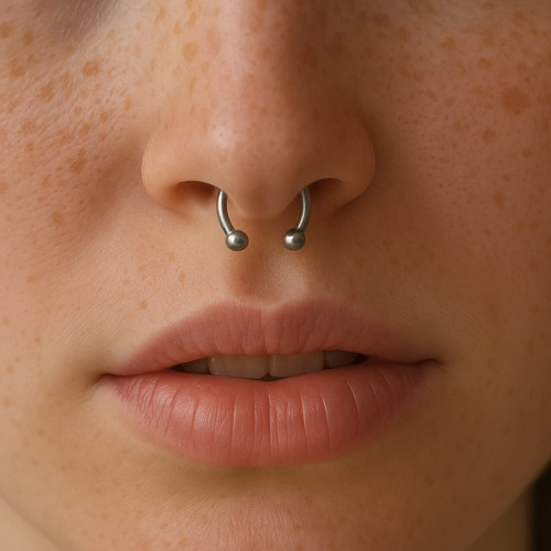 Hufeisen stab septum piercing - stab,