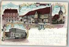 13558380 - 3234 Hadmersleben Bahnhof Postamt Gasthaus Ratskeller Boerde LKR 1900