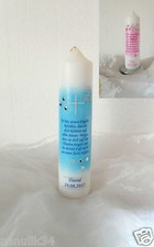 Taufkerze/Kommunionkerze Konfirmation Junge,Mädchen mit Spruch!♥