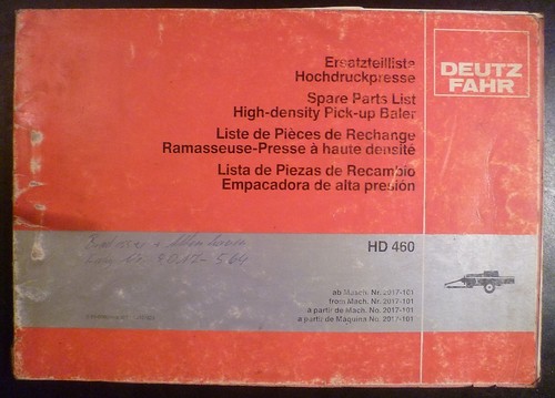 Deutz fahr hochdruckpresse - fahr,