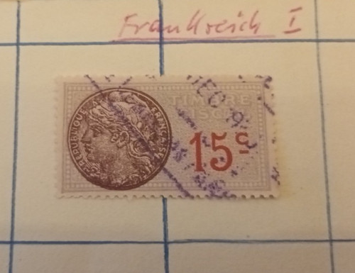 Steuermarke frankreich - steuermarke,