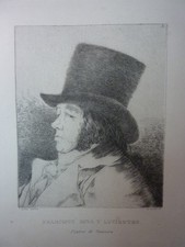 FRANCISCO DE GOYA - Original Radierung 1885 "Caprichos" !!