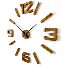 Wanduhren diy holz eiche - wanduhren,
