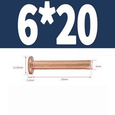 Flachkopfnieten Kupfer Nieten