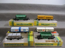 Minitrix Spur N 3061/3226/3294/3569 Diverse Güterwagen Set 6-teilig in OVP C168