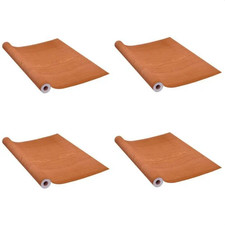 Türfolie Holzoptik Helle Eiche 4 Rollen 210x90 cm Selbstklebend PVC Möbel Deko