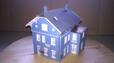 Faller 130439 gebaut 1:87 HO Haus,Gebäude - Cafe "Das blaue Haus"  #78#