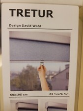 3x Verdunklungsrollo Ikea Tretur hellgrau 60x195