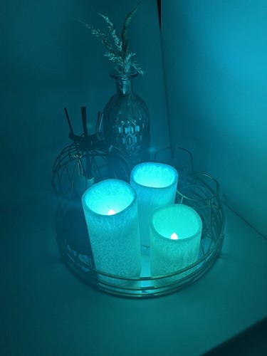 Led kerzen 3er set - led,