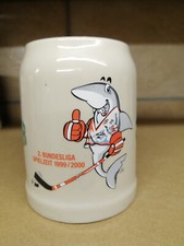 Jever Bierkrug Seidel Keramik Stein Rarität 0,5 l ECW Jadehaie 2. BL 1999/2000