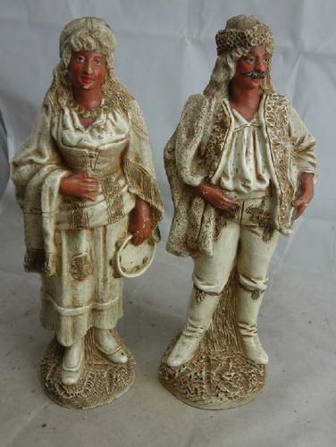 Paar antike keramik figuren - paar,