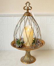 Vogelkäfig auf Schale Etagere