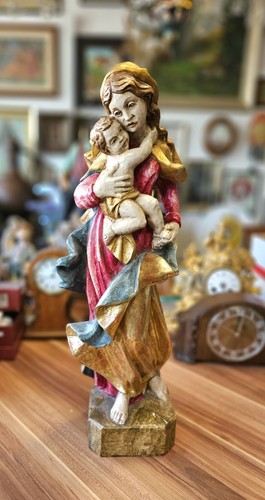 Große geschnitzte holzfigur - große,