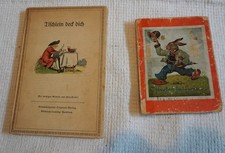 2 antike Kinderbücher, Tischlein deck' Dich und Osterkorb Hasenbuch, 1938
