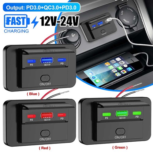 Usb steckdose 12v 24v - c,