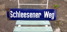 DDR Straßenschild Schleesener