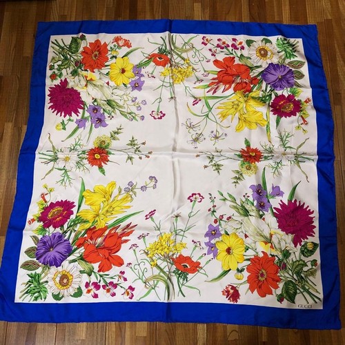 Gucci floral silk scarf - gucci,