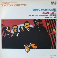 Ennio Morricone Sacco & Vanzetti (An Original Soundtrack Recording) Vinyl LP