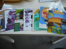 7 laminierte Flyer für