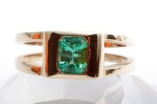 Smaragd Ring 0,78ct 750 18K