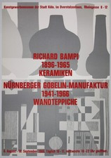 RICHARD BAMPI (1896-1965) Ausstellungsplakat Kunstgewerbemuseum Köln 1966