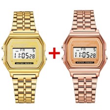 2Stück Digital Armbanduhr