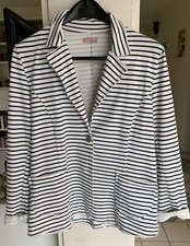 Weiß blau gestreifter Damen