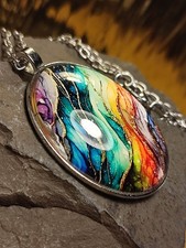 Damen Halskette in Silber Oval