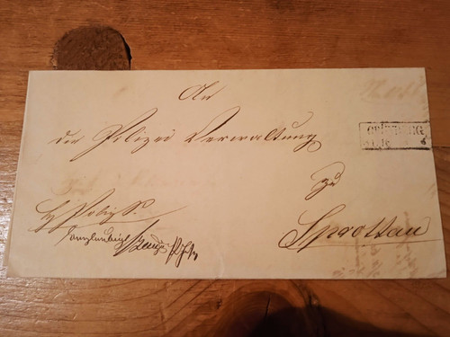 Alt brief mit inhalt - 1862, aus