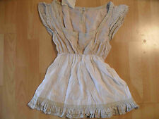 ROSE LABEL by JAGGY Made in Italy Boho Leinenbluse beige Gr.46 ( 40 ) TOP ZC216