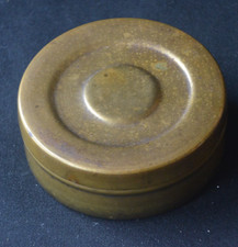 Vintage alte Messing Dose, Schatulle, Schmuckdose, Schmuckkästchen 