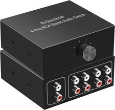 Cinch RCA Audio Switch 4 In 1