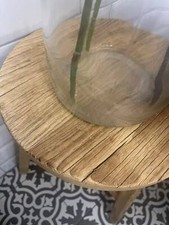 Antiker rustikaler Rundhocker